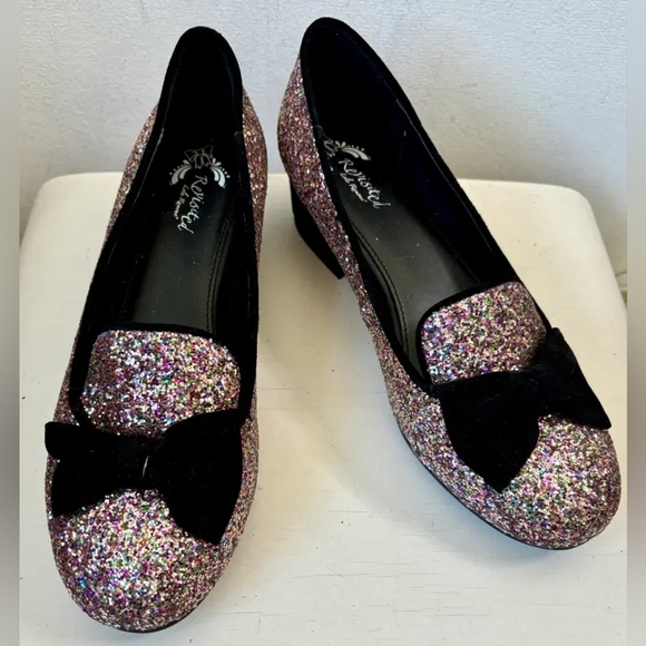 Lola Ramona Glitter Shoes with Bow - Multicolor - Picture 2 of 2